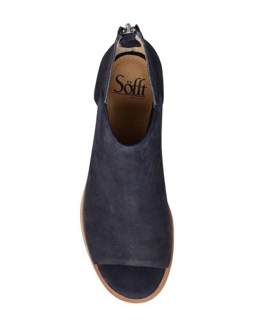 Söfft Blue Carleigh Peep Toe Bootie