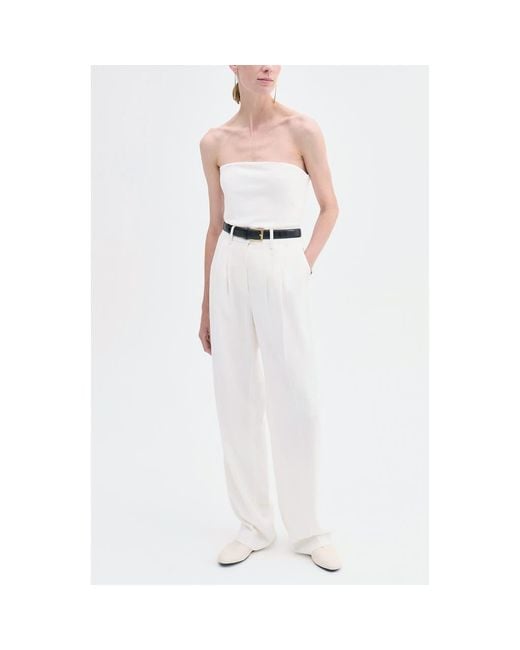 Co. Women's White Strapless Bustier Top