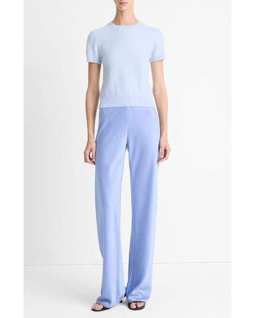 Vince Blue Wool & Cashmere Blend Crewneck Sweater