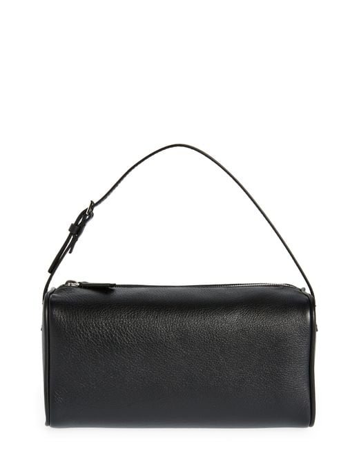 The Row '90s Leather Top Handle Bag in Black | Lyst