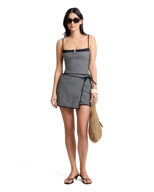 Onia Gray Mini Wrap Skirt