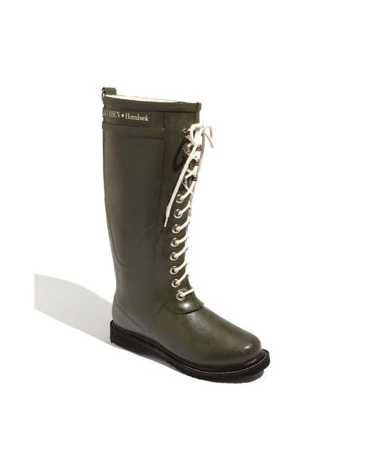 Ilse Jacobsen Green Rubber Boot
