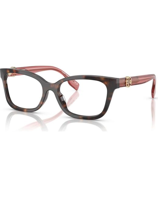 Tory Burch Brown 49Mm Square Optical Glasses