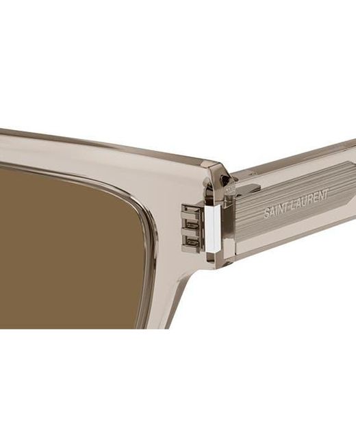 Saint Laurent Natural 51mm Rectangular Sunglasses for men