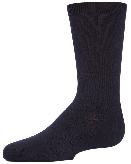 Memoi Blue Basic Modal Crew Socks