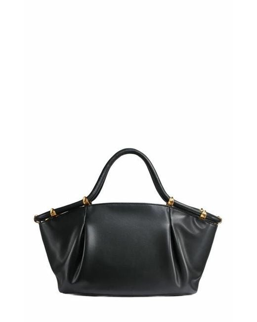 Donna Karan Black Chiffon Satchel