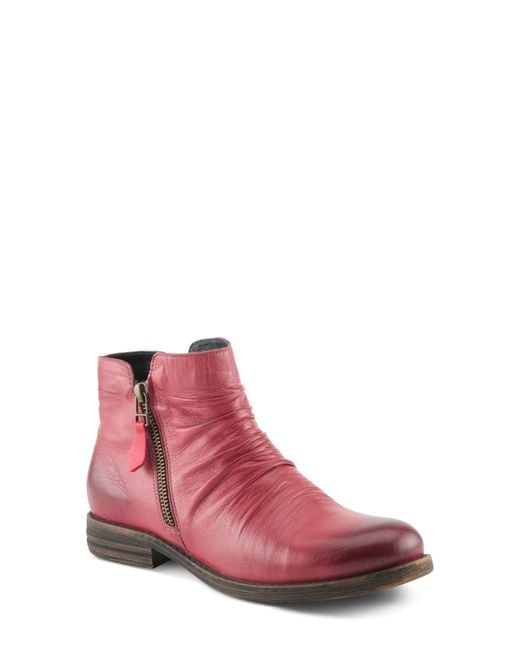 Spring Step Red Marquis Short Boot
