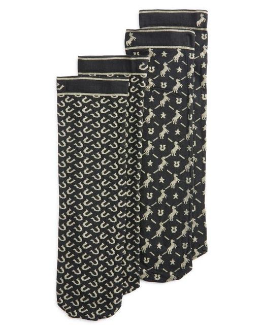 Oroblu Black 2-Pack Assorted Twins Texas Socks
