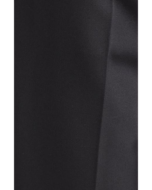 Dolce & Gabbana Blue Tailored Wool & Silk Blend Tuxedo Pants