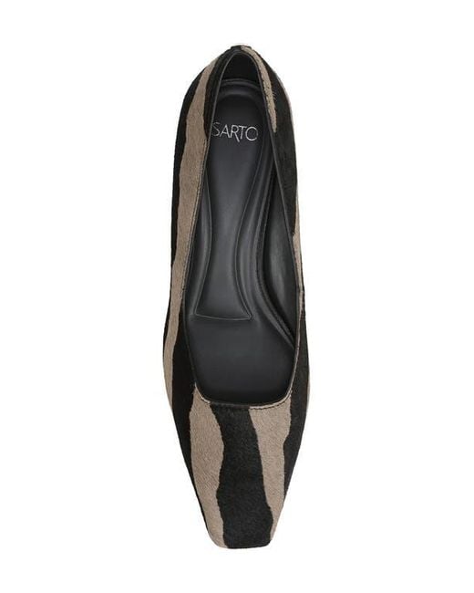 Sarto Black Ryan Square Toe Pump