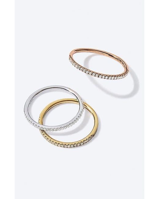 Bony Levy White 18K Diamond Stacking Ring