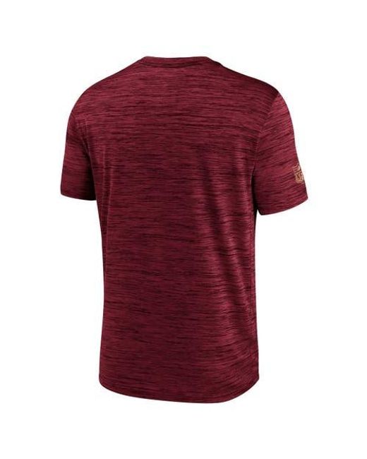 Nike Red San Francisco 49Ers Sideline Velocity Performance T-Shirt for men