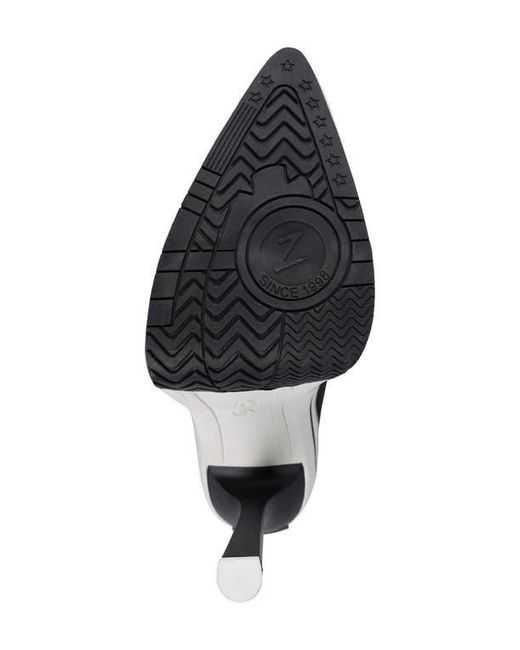 Zigi Black Harlemm Pointed Toe Platform Pump