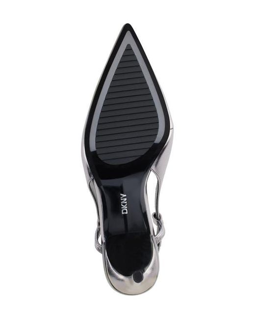 DKNY Black Malden Slingback Pointed Toe Pump
