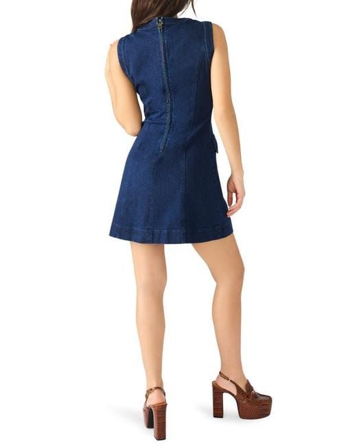 Steve Madden Blue Audrina Sleeveless Denim Minidress