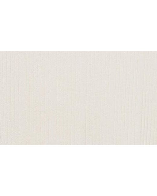 Mango White Sleeveless Side Slit Knit Tunic