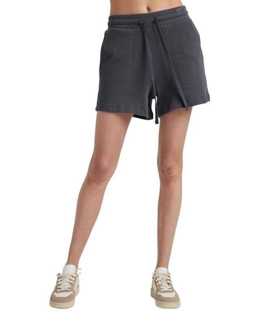 Losano Black Organic Cotton Drawstring Short