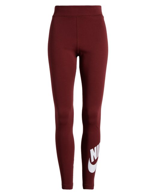 Nike Red Sportswear Classics High Waist Graphic leggings