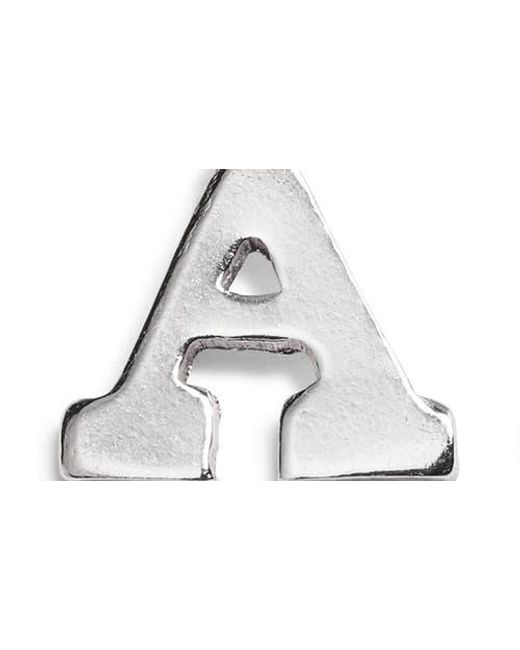 Nashelle White Initial Charm