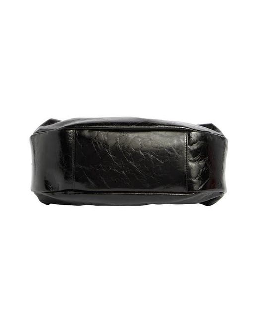 Rag & Bone Black Hudson Leather Hobo Bag