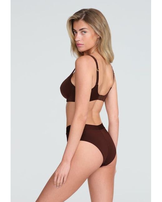 CUUP Brown The Scoop Underwire Microfiber Bra