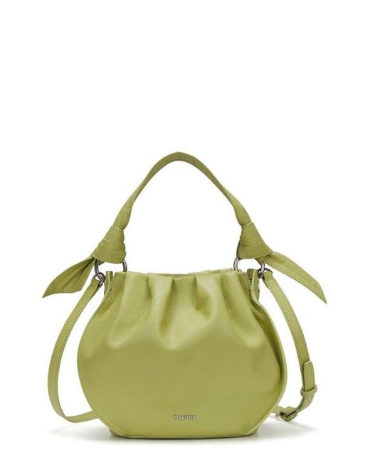 orYANY Green Selena Leather Bucket Bag
