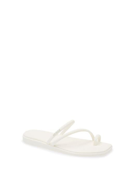 CROCSTM White Miami Toe Loop Sandal