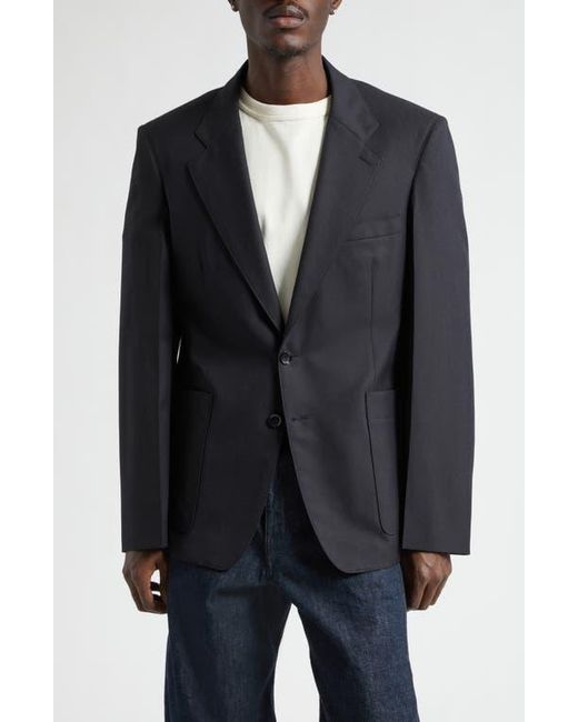 Lemaire Black Tailored Single Breasted Jacket for men