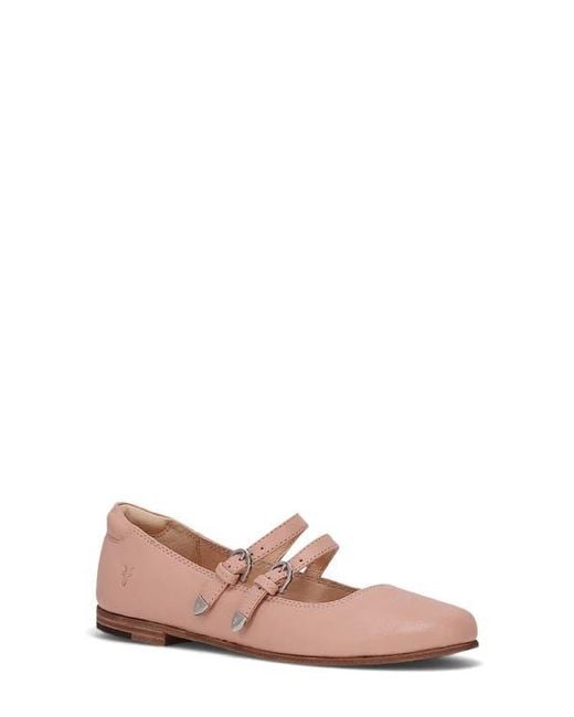 Frye Pink Carson Mary Jane Flat