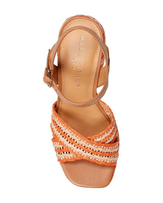 Marc Fisher Pink Juliey Ankle Strap Platform Sandal