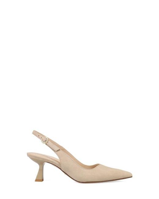 Pelle Moda Natural Janah Slingback Pointed Toe Pump