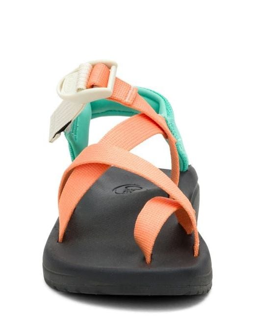 Chaco Blue Cushz Toe Loop Sandal