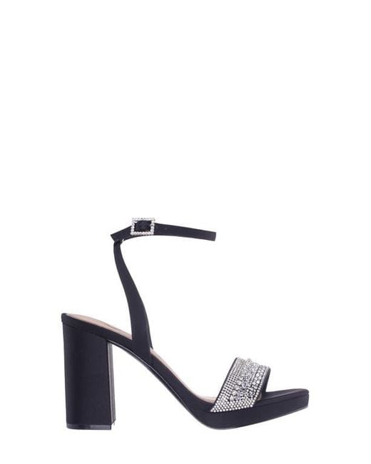 Nina Blue Sofina Ankle Strap Platform Sandal