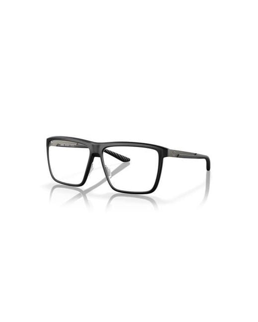 Costa Black 57Mm Rectangle Optical Glasses for men