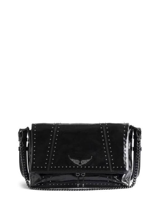Zadig & Voltaire Black Rocky Ii Leather Crossbody Bag