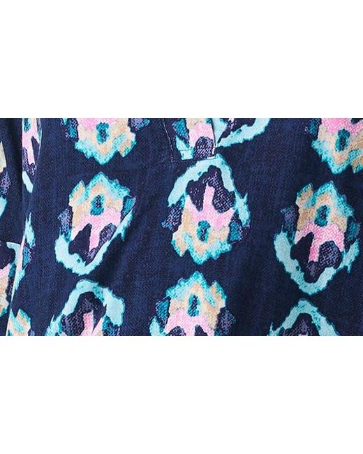 NIC+ZOE Blue Nic+zoe Ocean Batik Print Top