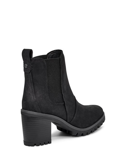 ugg women's hazel side gored stacked heel bootie