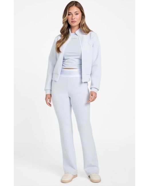 Guess White Ann Graphic Zip Sweatshirt