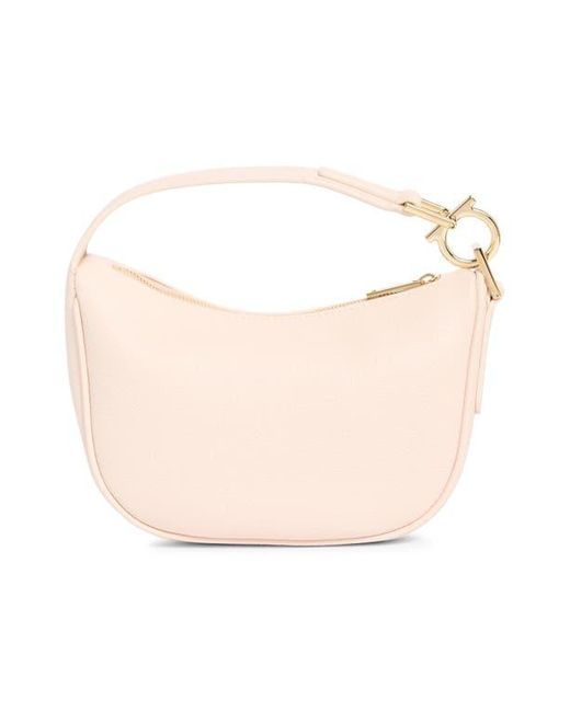 Ferragamo Pink Mini Smile Leather Top Handle Bag