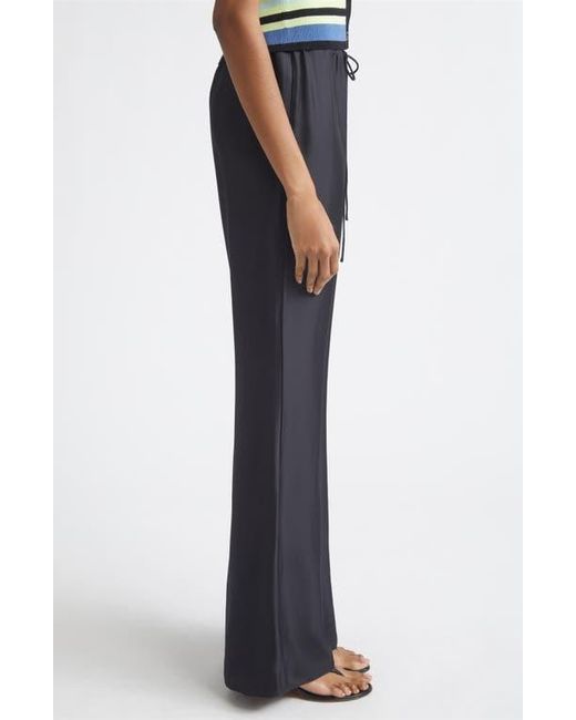 Toccin Blue Nela Drawstring Flared Pants