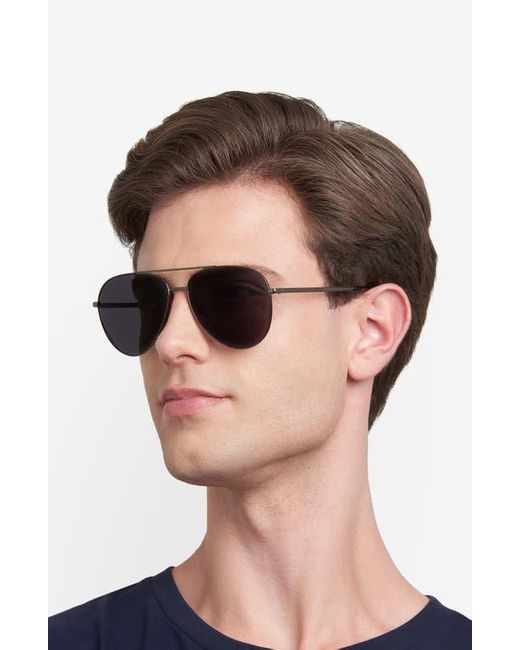 Fossil Blue 60Mm Pilot Sunglasses for men