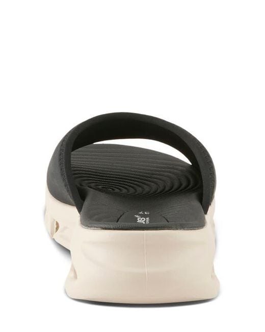 Flexus by Spring Step Black Haley Platform Wedge Slide Sandal