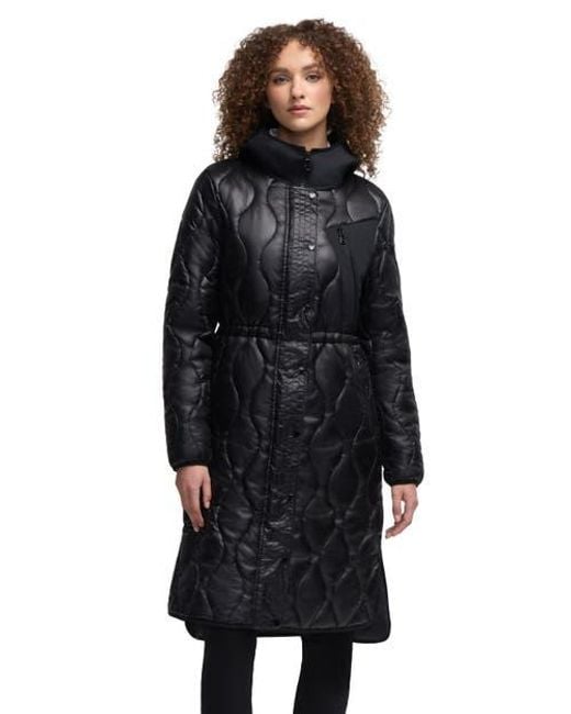 Pajar Black Sterling Onion Quilted Longline Anorak