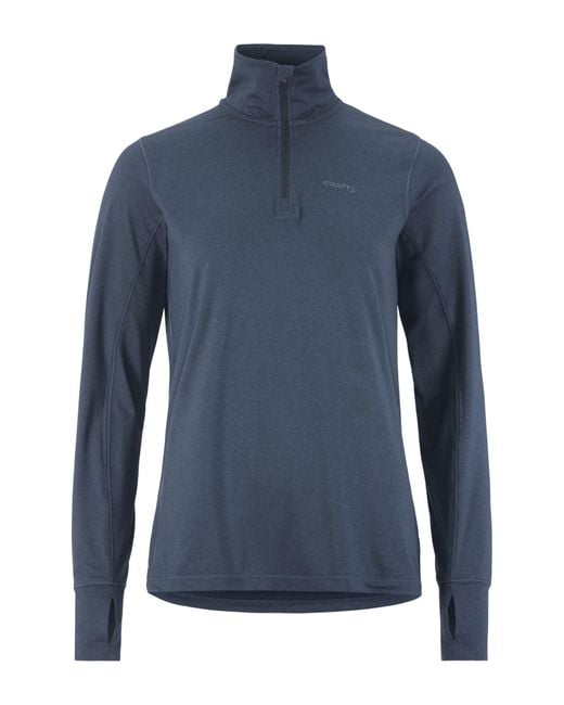 C.r.a.f.t Blue Flow Quarter Zip Pullover