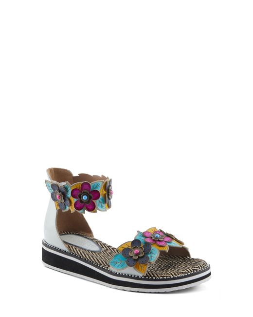 Spring Step Blue Cruzer Ankle Strap Sandal
