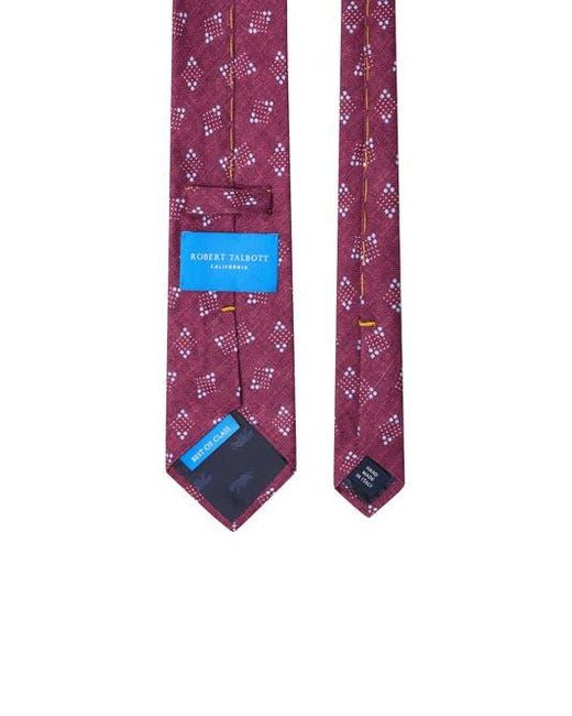 Robert Talbott Purple Robert Geometric Print Best Of Class Necktie for men