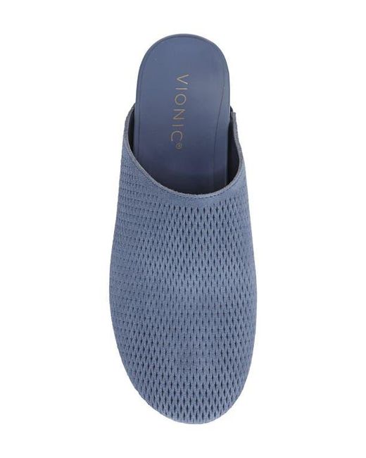 Vionic Blue Opal Perforated Mule