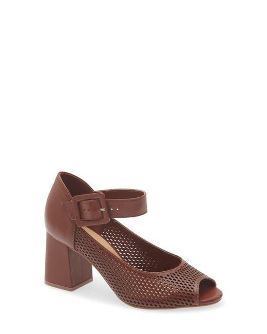 BOTTER Brown Peep-Toe Mary Jane