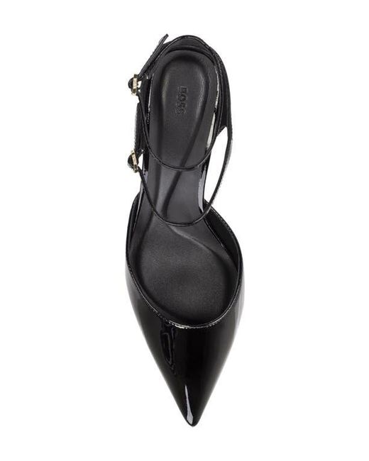 Boss Black Gracey Ankle Strap Pointed Toe Pump
