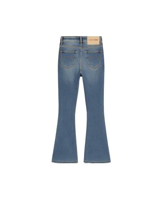 SAINT PERRY Blue Devani Westside Flare Denim for men